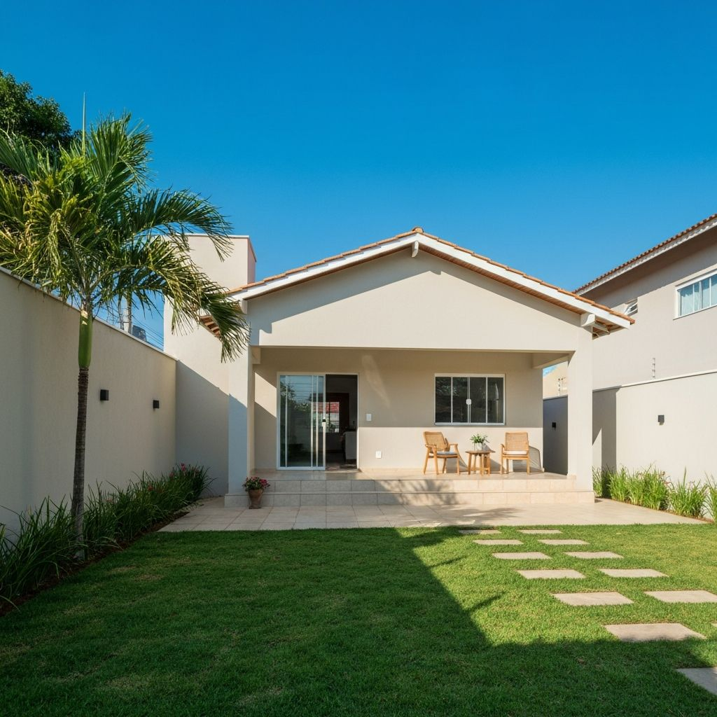 Casa reformada representando um novo começo